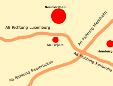 Karte Autobahnen